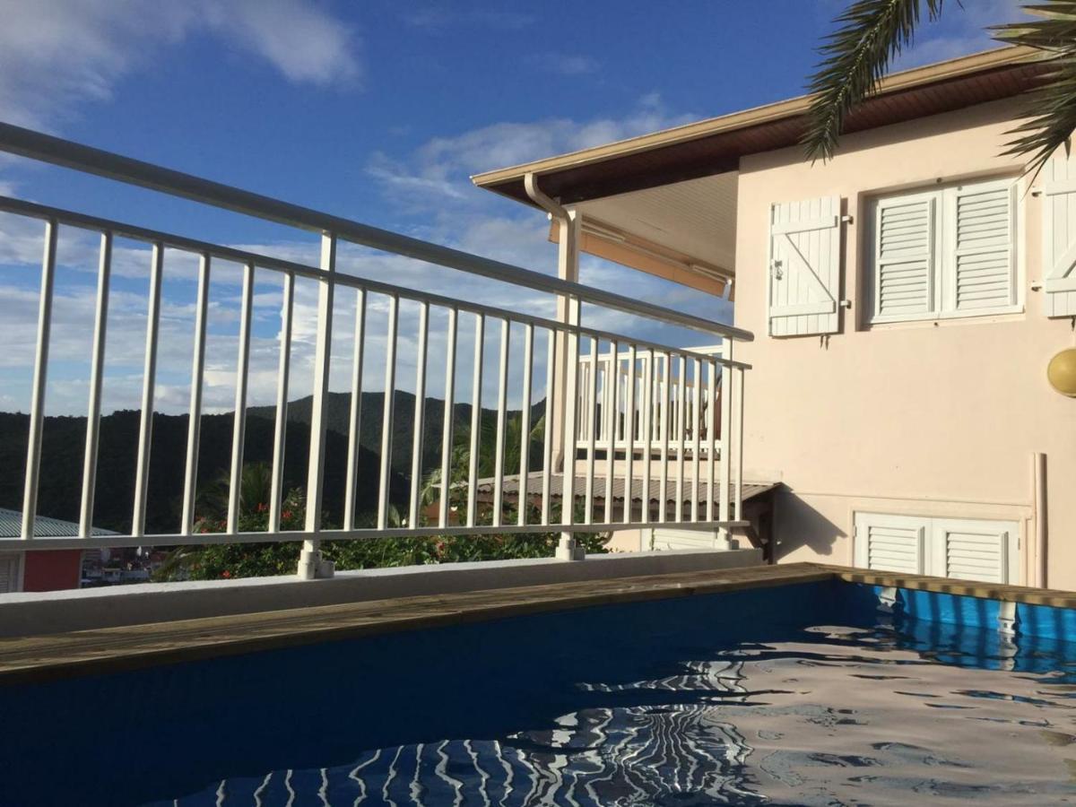 Rose Phoenix Rez-De-Jardin Piscine Et Vue Mer Les Anses-d'Arlets Exterior foto
